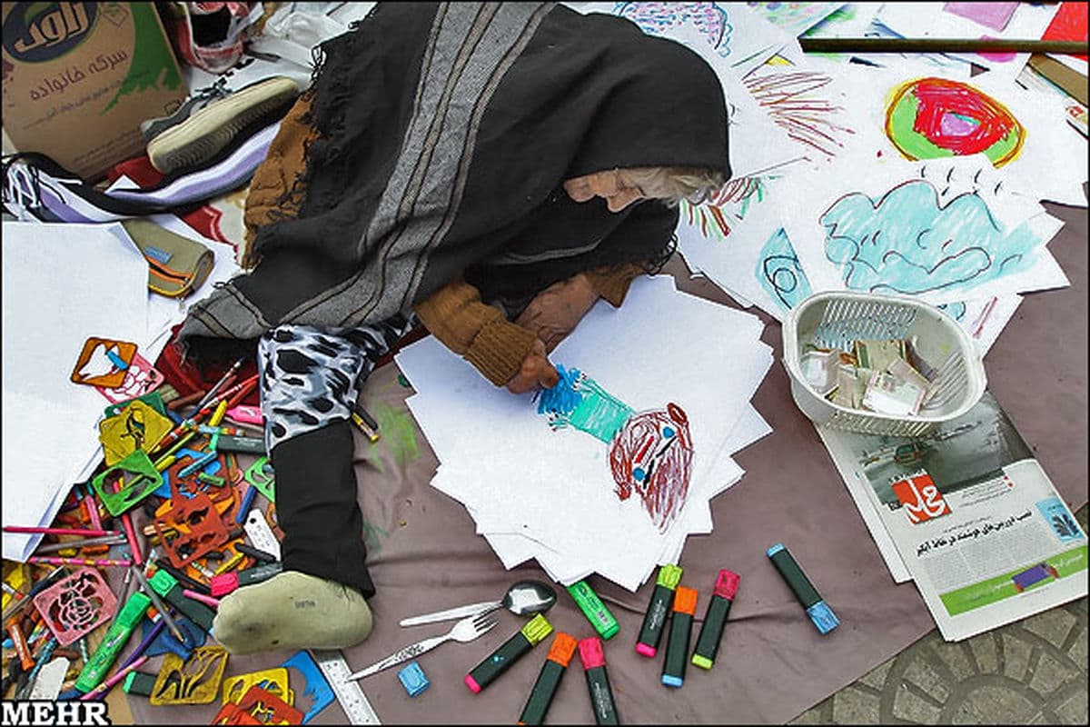 نمونه ای از کارهای هنرستان نقش و نگار