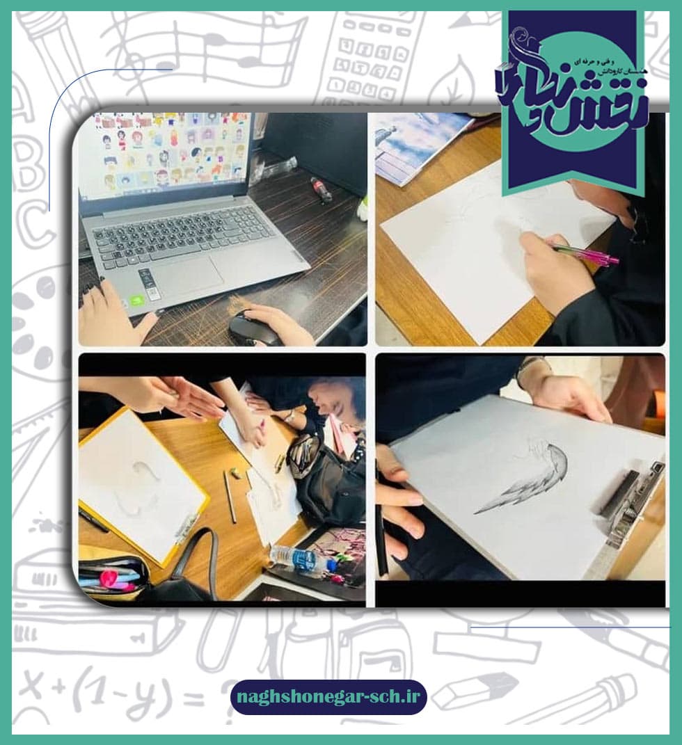 نمونه کار دانش آموزان گرافیک رایانه برونسپار شیفت عصر مربی سرکار خانم آتنا نژاد حسنی